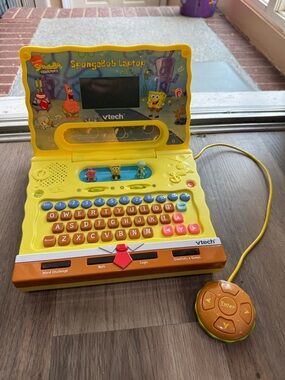VTech SpongeBob SquarePants Electronic Learning Laptop Educational Toy Working